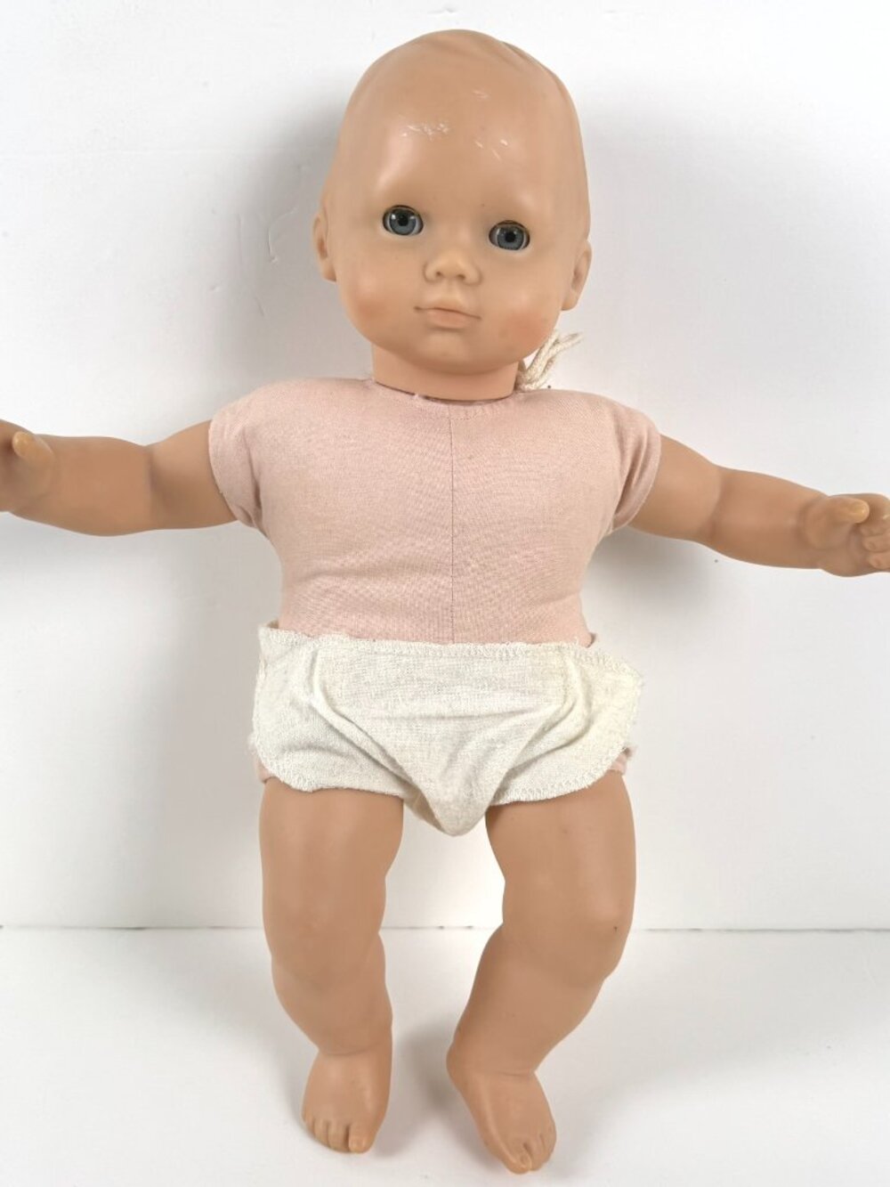 American Girl Bitty Baby Doll Pleasant Company With Diaper Blue Eyes MC-157